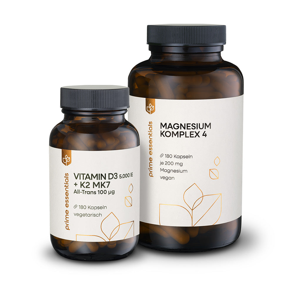 Vitamin D3+K2 + Magnesium Komplex 4 - Winter Set - Vorteilspack